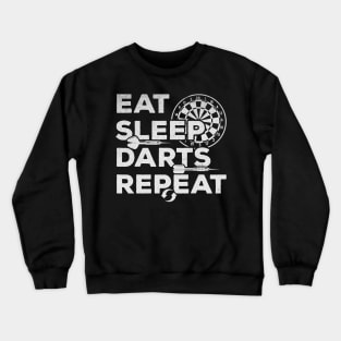 Darts player eat sleep darts repeat i playing Crewneck Sweatshirt